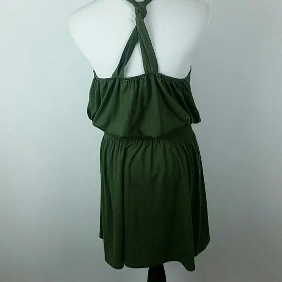 PINK ROSE l Olive Sleeveless Knit Dress E1 - Picture 2 of 7